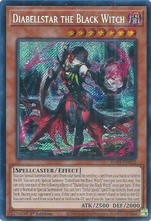 Diabellstar the Black Witch - Secret Rare