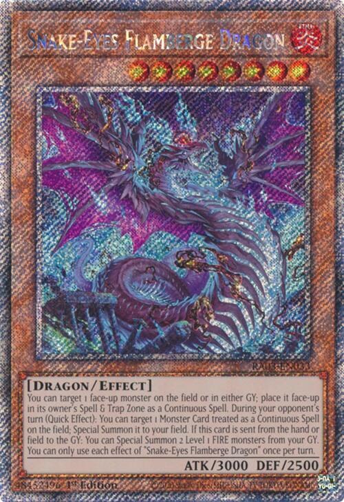 Snake-Eyes Flamberge Dragon - Platinum Secret Rare