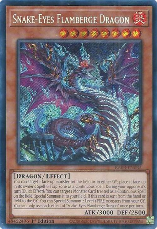 Snake-Eyes Flamberge Dragon - Secret Rare