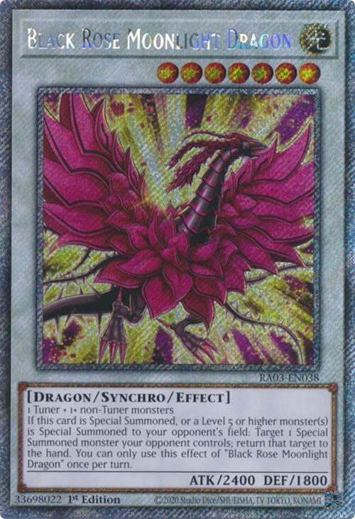 Black Rose Moonlight Dragon - Platinum Secret Rare