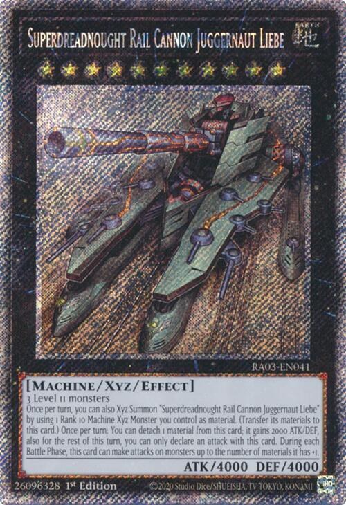 Superdreadnought Rail Cannon Juggernaut Liebe - Platinum Secret Rare