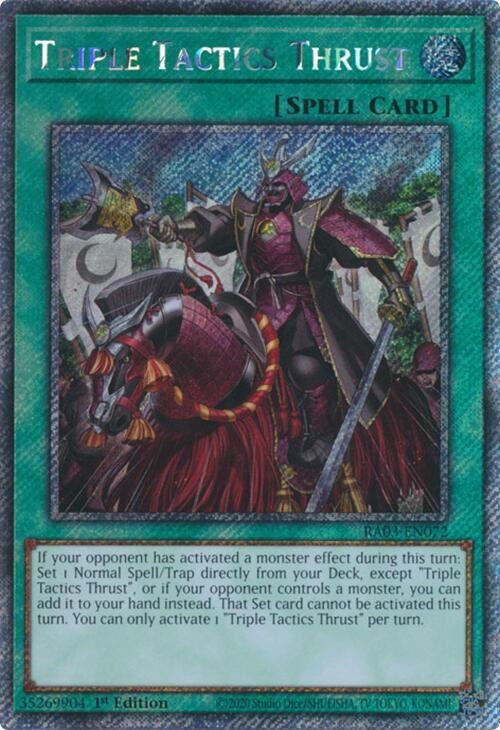 Triple Tactics Thrust - Platinum Secret Rare