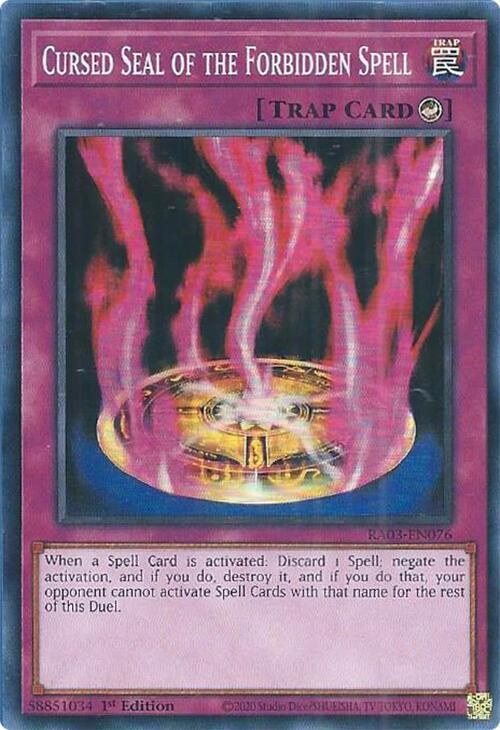 Cursed Seal of the Forbidden Spell - 1st Edition