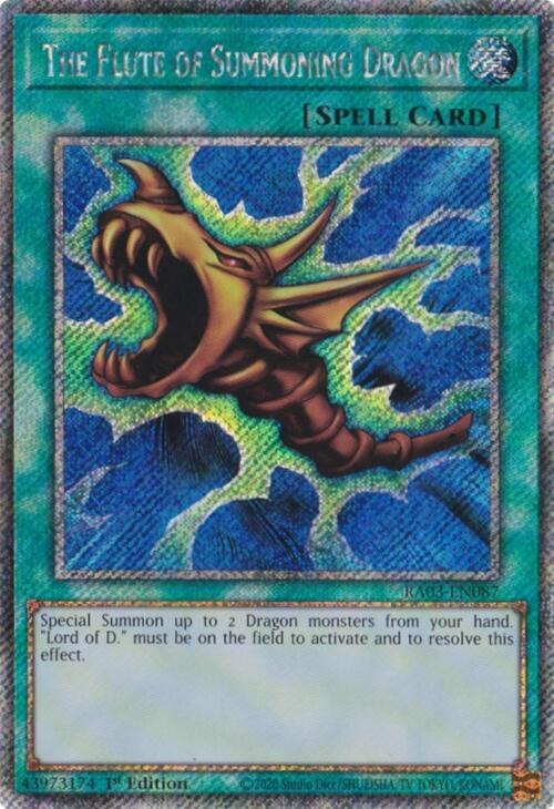 The Flute of Summoning Dragon - Platinum Secret Rare