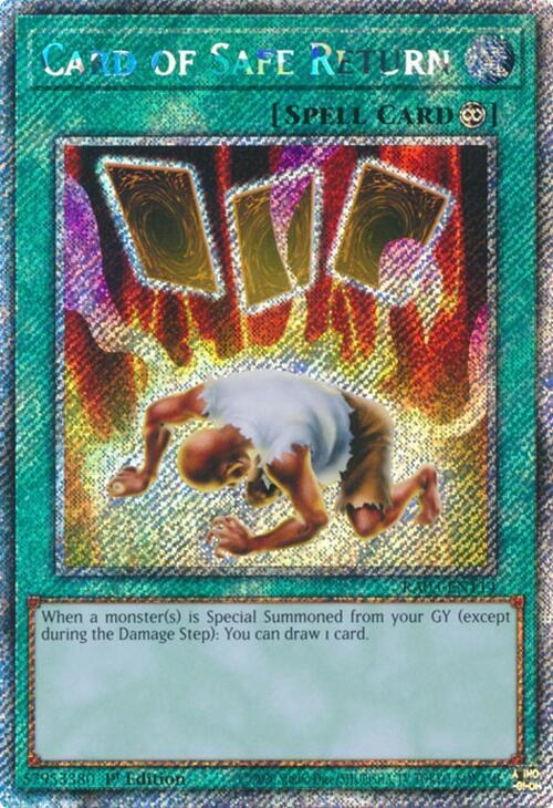 Card of Safe Return - Platinum Secret Rare