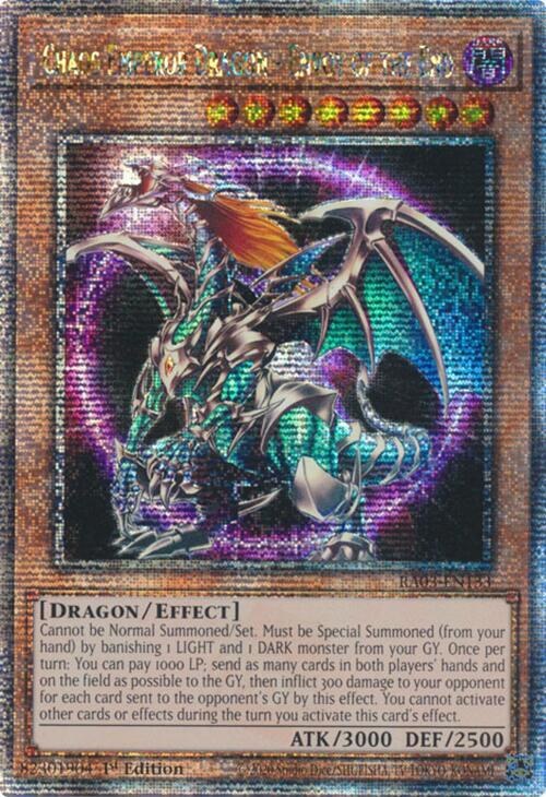 Chaos Emperor Dragon - Envoy of the End - Quarter Century Secret Rare