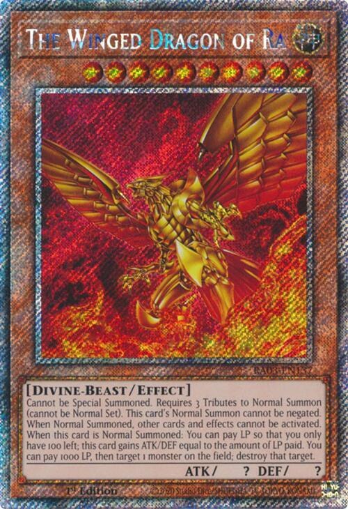 The Winged Dragon of Ra - Platinum Secret Rare
