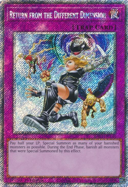 Return from the Different Dimension - Platinum Secret Rare