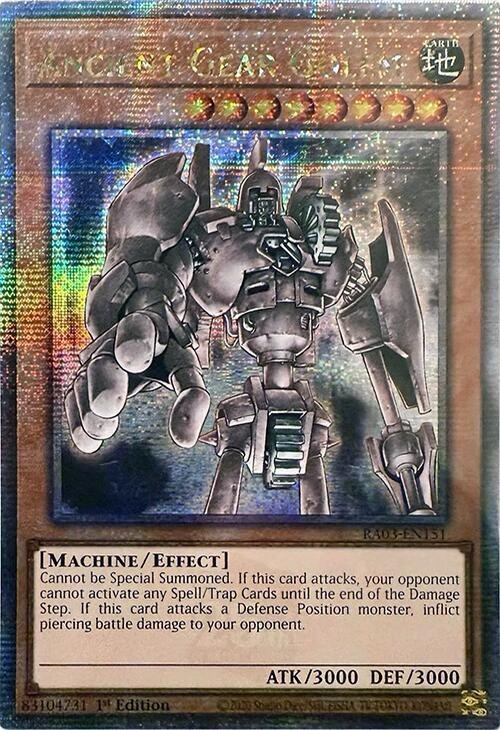 Ancient Gear Golem - Quarter Century Secret Rare
