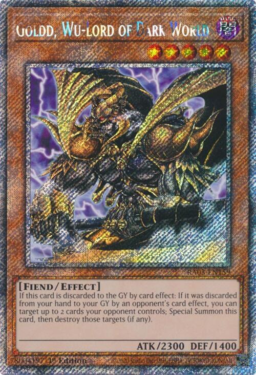 Goldd, Wu-Lord of Dark World - Platinum Secret Rare