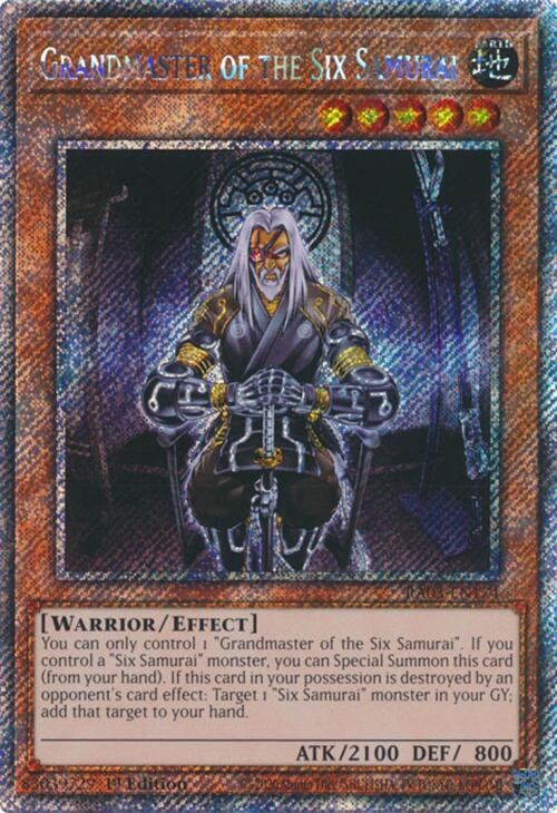 Grandmaster of the Six Samurai - Platinum Secret Rare