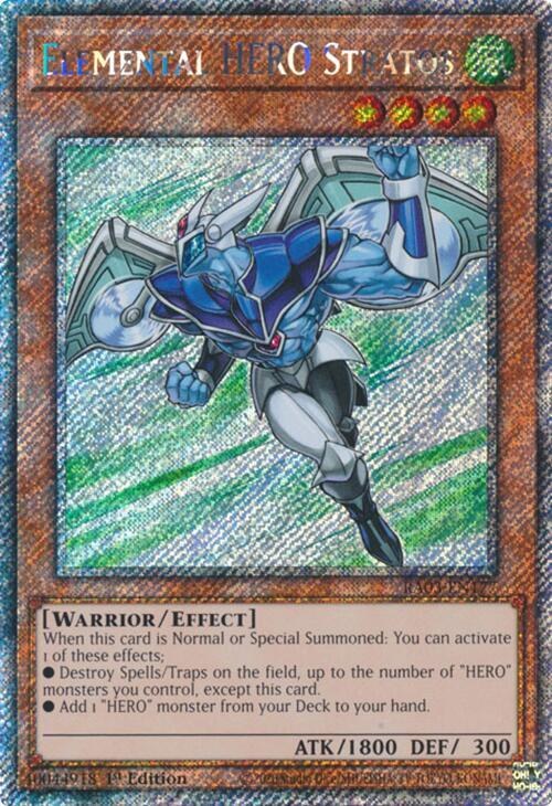 Elemental HERO Stratos - Platinum Secret Rare