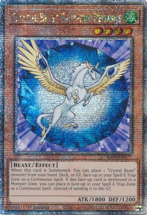 Crystal Beast Sapphire Pegasus - Quarter Century Secret Rare
