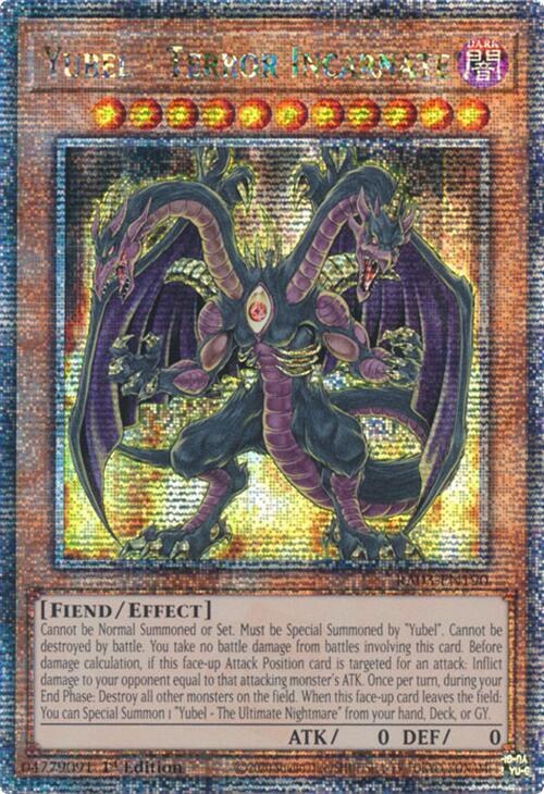 Yubel - Terror Incarnate - Quarter Century Secret Rare