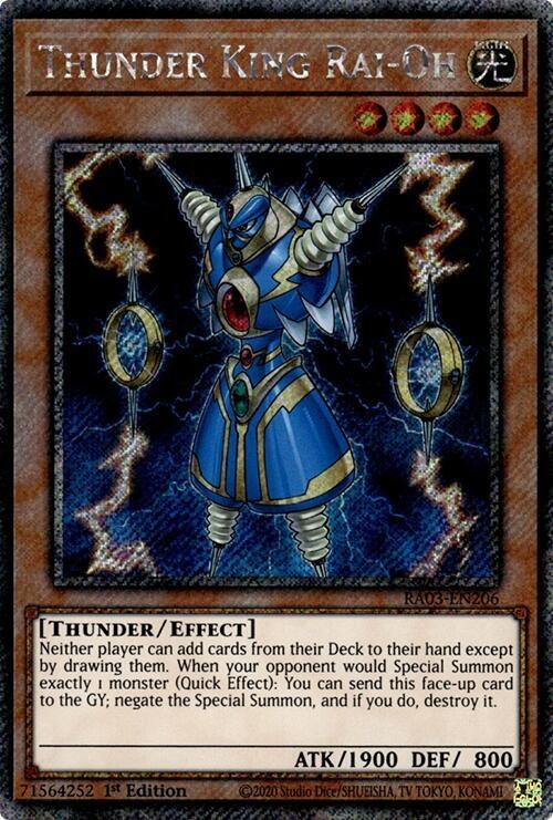 Thunder King Rai-Oh - Platinum Secret Rare