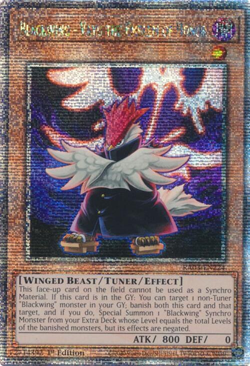 Blackwing - Vayu the Emblem of Honor - Quarter Century Secret Rare