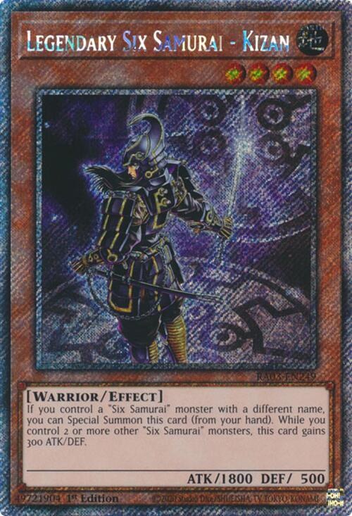 Legendary Six Samurai - Kizan - Platinum Secret Rare