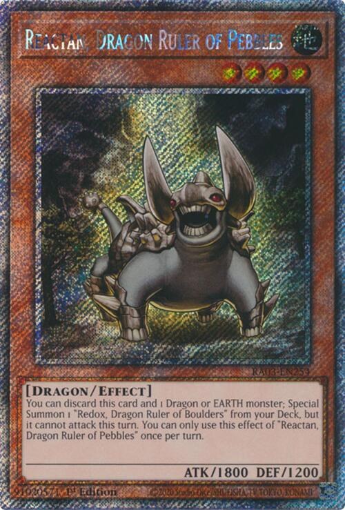 Reactan, Dragon Ruler of Pebbles - Platinum Secret Rare