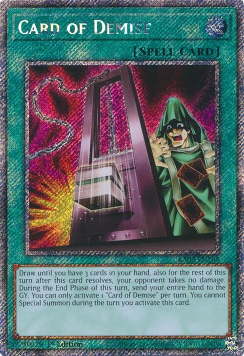 Card of Demise - Platinum Secret Rare