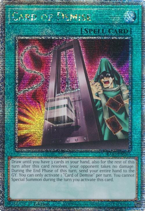 Card of Demise - Quarter Century Secret Rare
