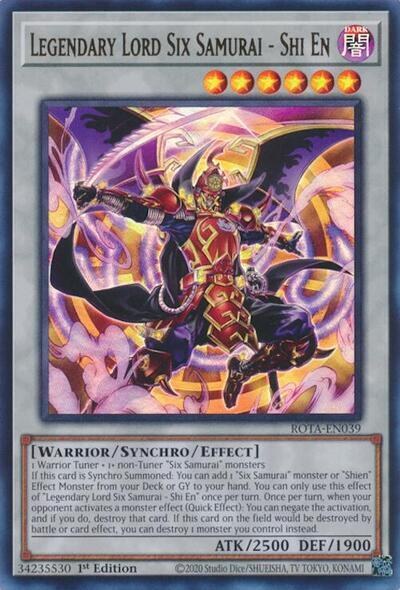 Legendary Lord Six Samurai - Shi En - 1st Edition