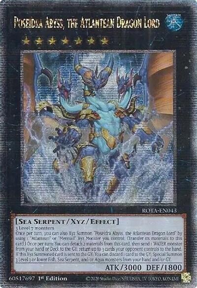 Poseidra Abyss, the Atlantean Dragon Lord - Quarter Century Secret Rare