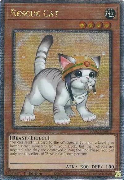 Rescue Cat - Alternate Art Quarter Century 