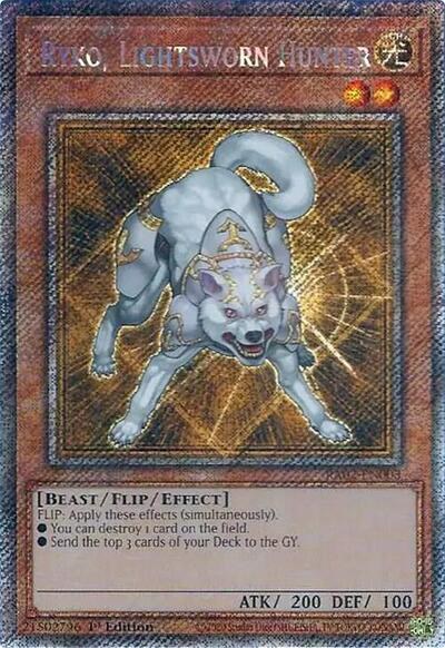Ryko, Lightsworn Hunter - Platinum Secret Rare
