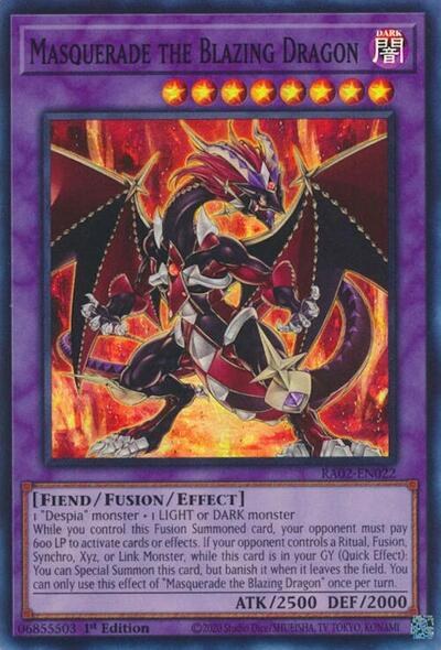 Masquerade the Blazing Dragon - 1st Edition