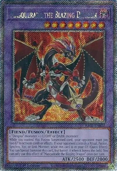 Masquerade the Blazing Dragon - Platinum Secret Rare