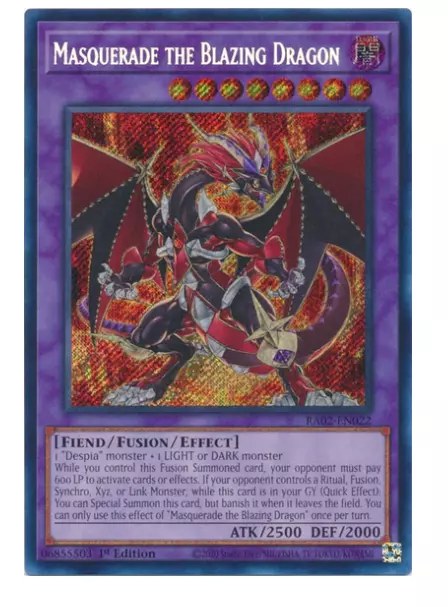 Masquerade the Blazing Dragon - Quarter Century Secret Rare