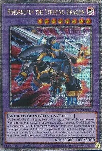 Rindbrumm the Striking Dragon - Quarter Century Secret Rare