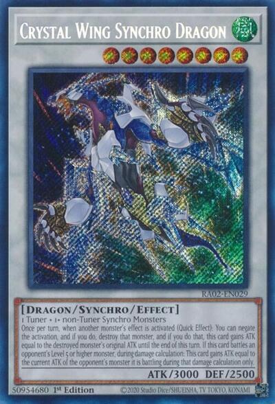 Crystal Wing Synchro Dragon - Secret Rare