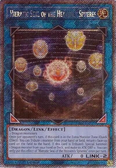 Hieratic Seal of the Heavenly Spheres - Platinum Secret Rare