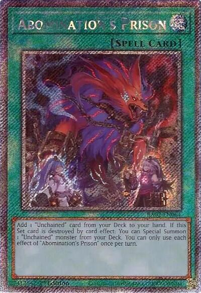 Abomination's Prison - Platinum Secret Rare