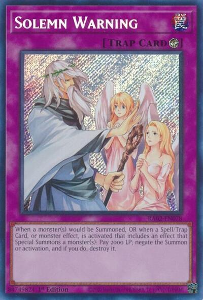 Solemn Warning - Secret Rare