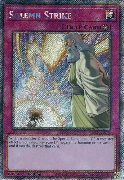 Solemn Strike - Platinum Secret Rare