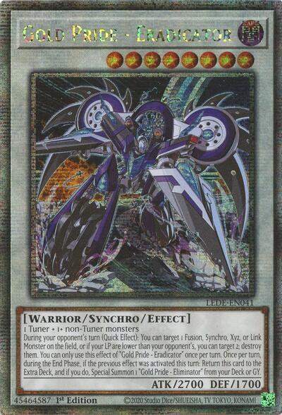 Gold Pride - Eradicator - Quarter Century Secret Rare
