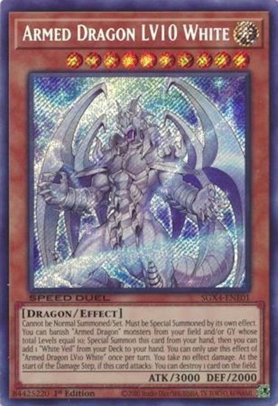 Armed Dragon LV10 White - Secret Rare