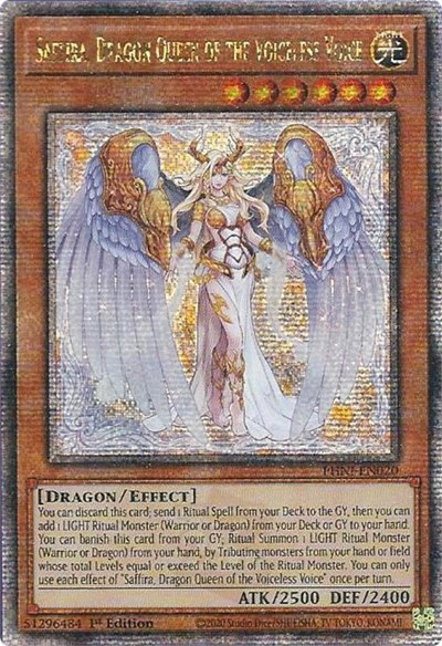 Saffira, Dragon Queen of the Voiceless Voice - Quarter Century Secret Rare