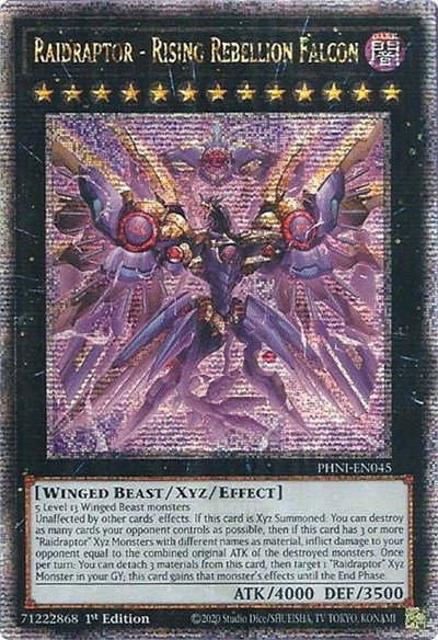 Raidraptor - Rising Rebellion Falcon - Quarter Century Secret Rare