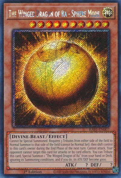 The Winged Dragon of Ra - Sphere Mode - Platinum Secret Rare