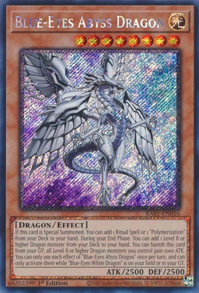 Blue-Eyes Abyss Dragon - Platinum Secret Rare