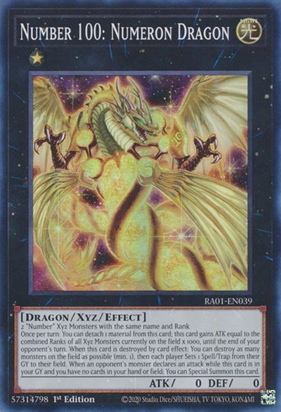Number 100: Numeron Dragon - 1st Edition
