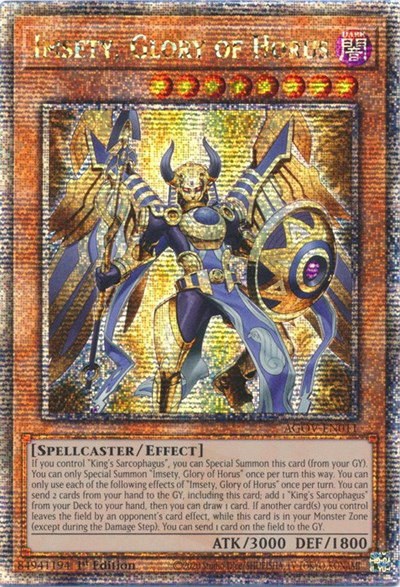 Imsety, Glory of Horus - Quarter Century Secret Rare