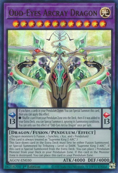 Odd-Eyes Arcray Dragon - 1st Edition