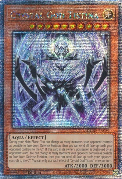 Crystal God Tistina - Quarter Century Secret Rare