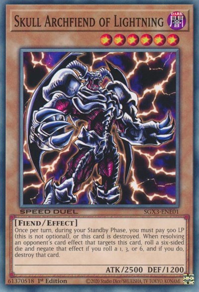Skull Archfiend of Lightning - 1st Edition