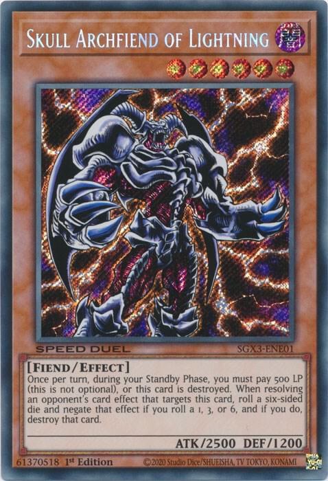 Skull Archfiend of Lightning - Secret Rare