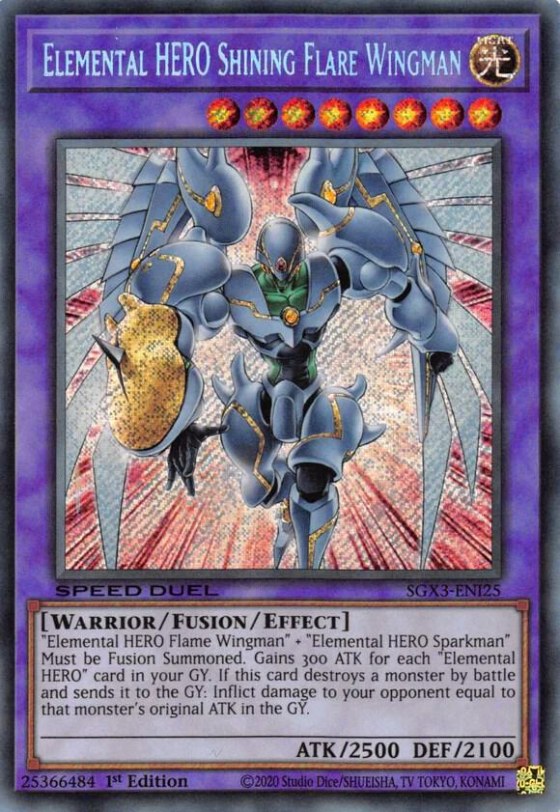 Elemental HERO Shining Flare Wingman - Secret Rare